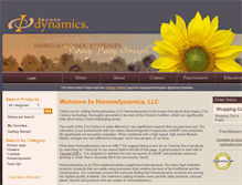 Tablet Screenshot of homeodynamics.com